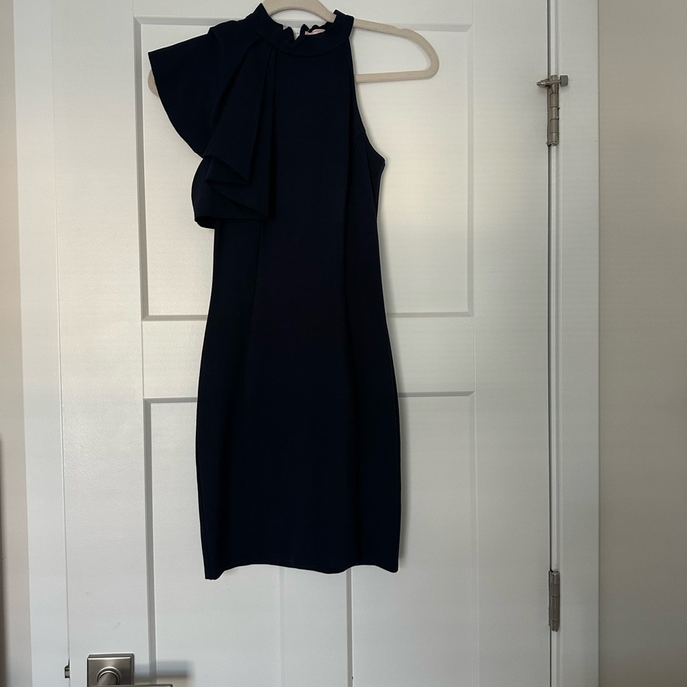 Love...ady Black One Shoulder Sheath Dress